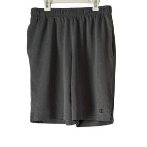 Champion Mens Gray Athletic Training Workout Shorts Pull On Pockets Loungewear M